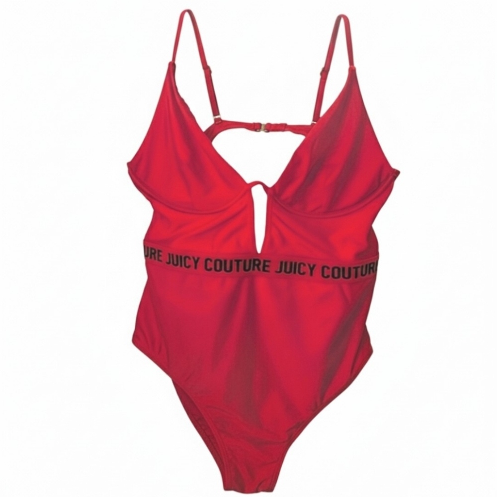 Juicy Couture Wunderwire Mold One Piece Swimsuit in Lollipop Red